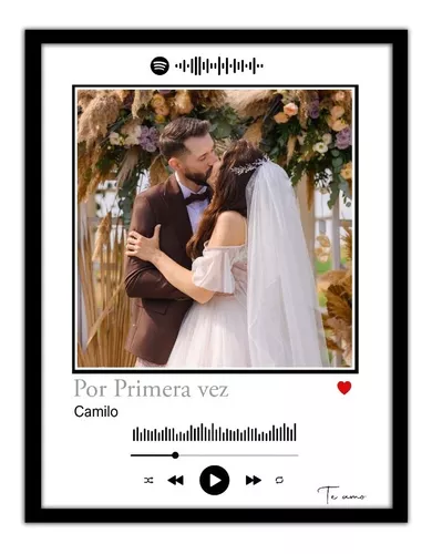 Cuadro Personalizado Con Código Spotify Varios Diseños 30x40
