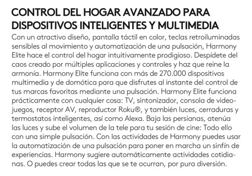Control Remoto Harmony Logitech Elite Hub (Usado)