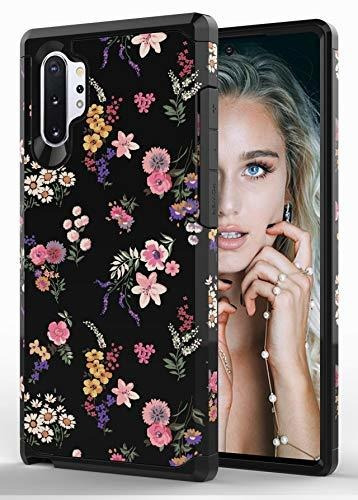 Para Samsung Note 10 Plus Diseño Flor Estuche Hibrida Doble