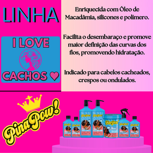 Shampoo E Condicionador Hidratante I Love Cachos 300ml