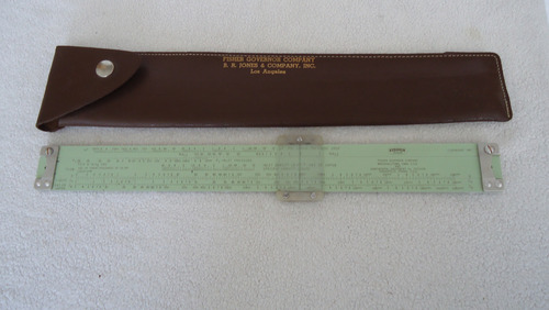 Regla De Cálculo Pickett N-1041-g Fisher Vintage Con Funda (Usado)