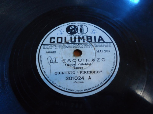 Pasta Quinteto Pirincho Columbia 288 301024 289 C64