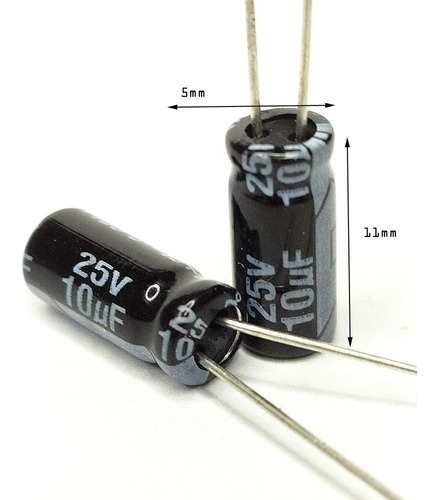 Capacitor Condensador 10uf 25v X 10 Unidades