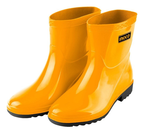 Botas De Lluvia Corta  Amarilla Talla 41 Material 100% Pvc