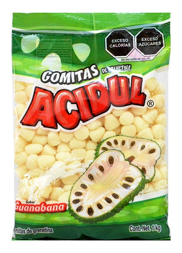 Gomitas Guanábana Acidul 1kg Lo Mas Rico 