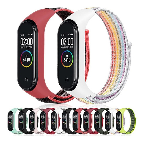 Malla Para Xiaomi Mi Band 3 4 5 6 7 Nylon Correa Deportiva