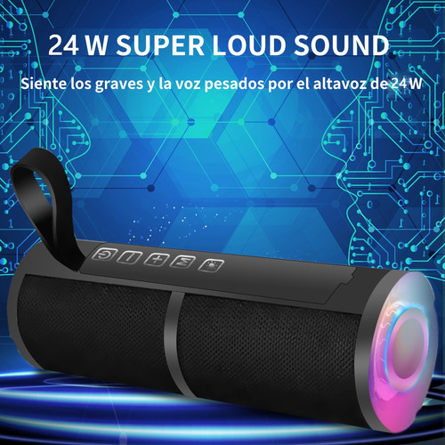 Bocina VARMI CE005 portátil con bluetooth waterproof negra 