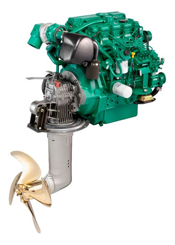 Motor Diesel Veleiro Volvo Penta D2 75hp Com Rabeta