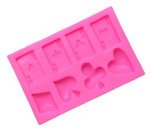 Molde De Silicona Para Hacer Fondant Con Temática De Póker