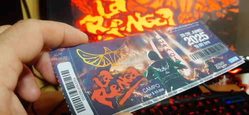 Reimpresión De Entrada La Renga 28 06 2025 Huracán .