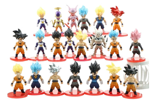 Dragon Ball Z Goku Vetega Gotenks Colección Juguetes 21 Piez