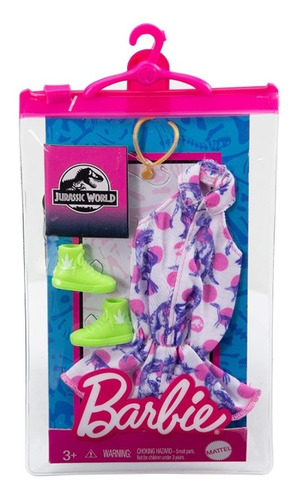 Imagem 2 de 2 de Barbie Roupas E Acessórios Macacão Jurassic World Mattel Ms