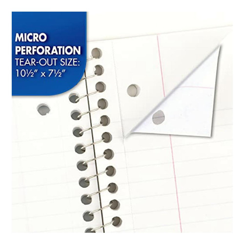 Mead Spiral Notebooks, 1 Subject, College Ruled Paper, 70