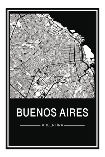 Imagen 1 de 4 de Láminas Para Cuadros - Ciudades Buenos Aires Blanco Y Negro 