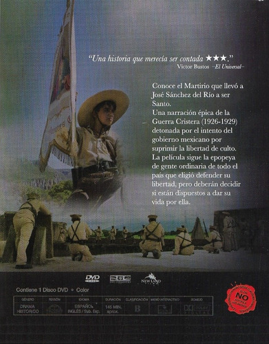 Cristiada - La Película Totalmente En Español Dvd