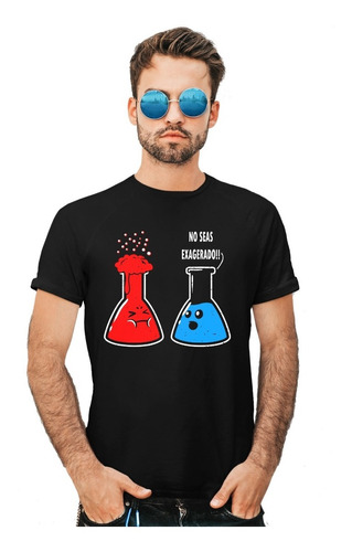 Camiseta Juvenil Negra De Hombre Biologia Molecular