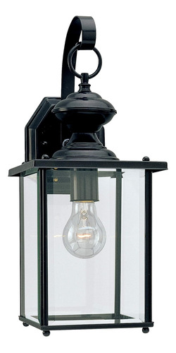 8257-12 Jamestowne - Poste Farol Con Cristal Biselado Transp