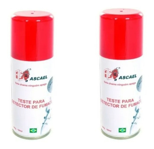 2 Un. Sprays P/ Teste Em Detectores De Fumaça - Ascael