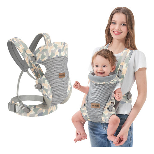 Portabebés Con Soporte Lumbar Ergonómico, Ajustable Y Transp