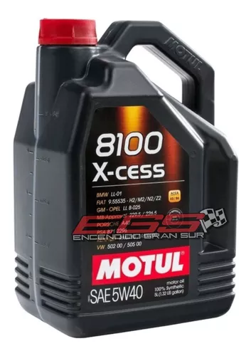 Aceite Motul 8100 X-cess 5w40 X 5 Lts. Egs