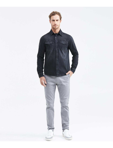 Pantalón Straight Fit Chevignon 639f000 Gris Foca