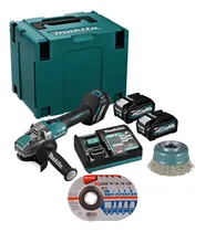 Comprar Kit 40v Makita Ga040gm202-1 Esmeril 4.1\u002F2 + 2 Bat 4.0+ Carg