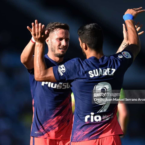 Camiseta Usada En Juego Atletico Madrid Suarez # 9 (Usado)