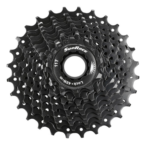 Piñon Sunrace Cassette 11 Vel 11-28 Negro - Lucas Bike Cantidad Máxima De Dientes 28