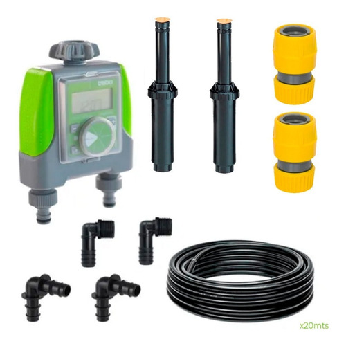 Imagen 5 de 5 de Kit De Riego Automático Aspersión Césped Hasta 130 Mt2
