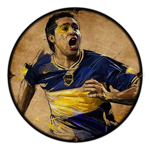 #43 - Cuadro Decorativo Vintage Retro / Riquelme - Boca !