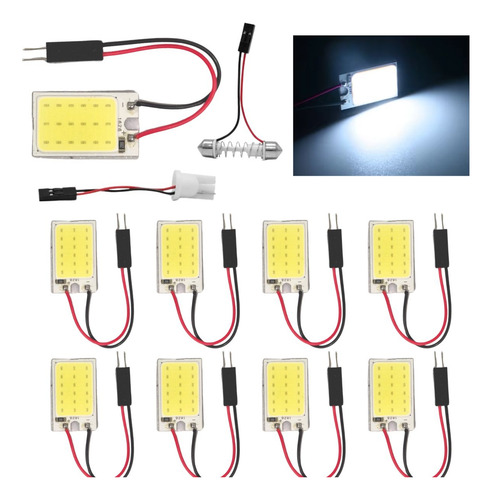 Kit 10 Placa Super Led Cob 16 Chips T10 Torpedo M4 Atacado
