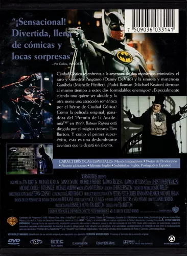 Batman Regresa Returns 1992 Tim Burton Keaton Pelicula Dvd