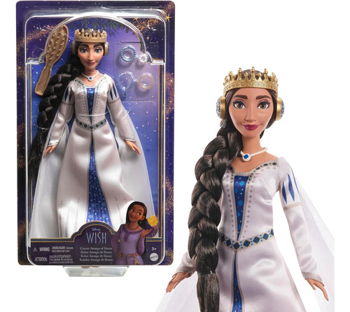 Boneca Disney Wish Rainha Amaya De Rosas 30cm Hasbro