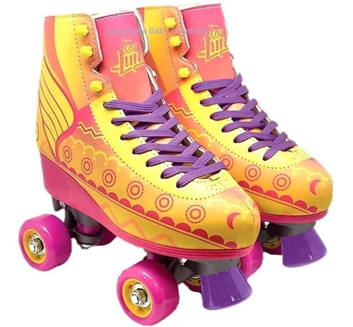 Patin Soy Luna Original Disney Color Amarillo Patines Ambar Blancos O Negros Talle 32,34,36,38 Magic Makers Nuevo | Mercado Libre