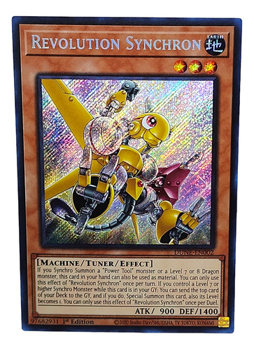 Revolution Synchron Yugioh! Inglés Secret Rare Duelist Nexus