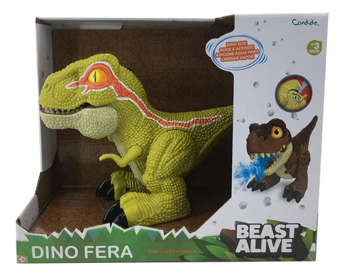 Dinossauro Com Som E Que Solta Fumaça Dino Fera Beast Alive