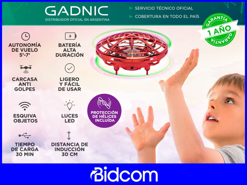 Drone Inducción Levitación Gadnic Mini Control Gestual 360