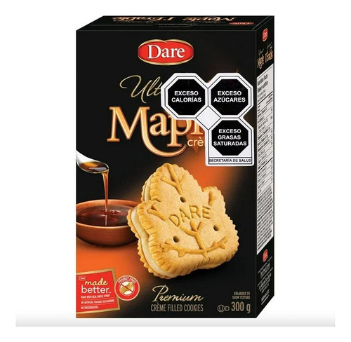 Galletas Dare Ultimate Premium Crema De Maple 300 G