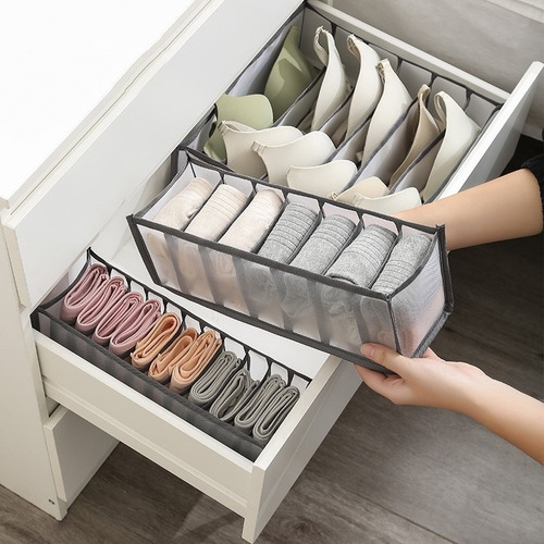 2×organizador Ropa Interior Y Calcetines 7 Rejillas
