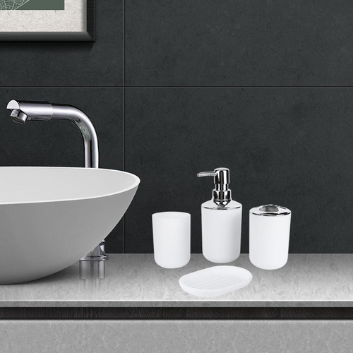 4x Juego De Accesorios De Baño Conjunto De Baño