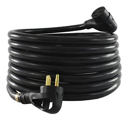 Cable Extensión Rv 50 Amp, 30 Pies, Negro