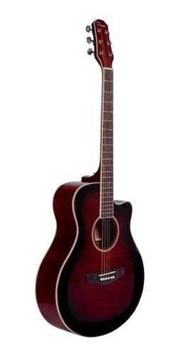 Imagen 1 de 5 de Guitarra Acústica Parquer Custom Apx Roja Corte Cuota