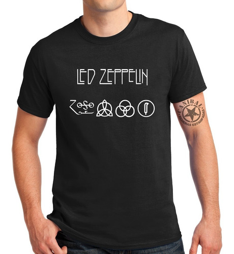 Remeras Led Zeppelin Logo Remeras Estampadas Canibal