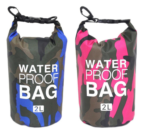 2 Uds. Bolsas Impermeables De 2l, Bandoleras Para Kayak