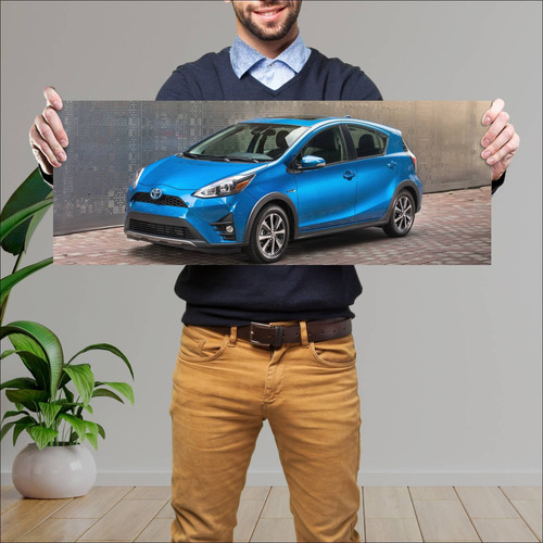 Cuadro 30x80cm Auto 2018 Toyota Prius C Auto 190