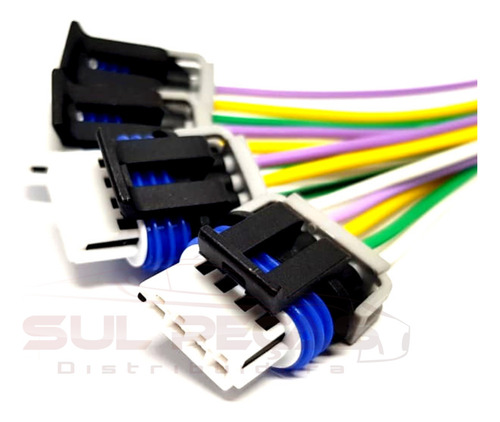 4x Plug Conector Bobina Ignição Onix Prisma 1.0 1.4 Flex