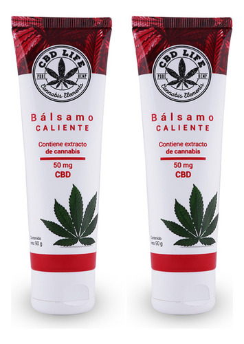 2 Pack - Bálsamo Caliente Cbd Life 90g