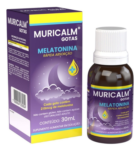 Melatonina, Muricalm Gotas 210mcg Com 30ml