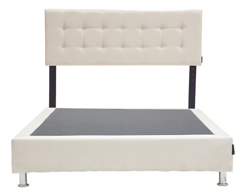 Cabecera Queen Size Dicasa Bilbao + Box Dolum Beige