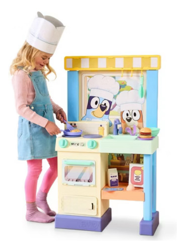 Mini Cocina Bluey Con Accesorios Original Set Cocinita